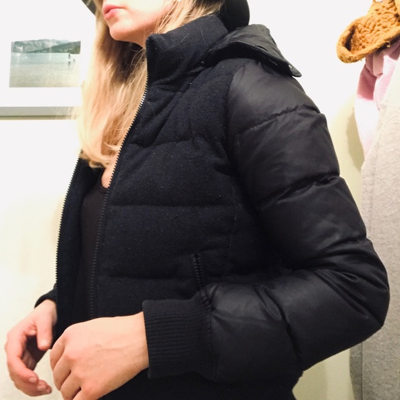 uniqlo wool blend down jacket